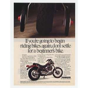   Yamaha Virago 535 Motorcycle Training Wheels Print Ad