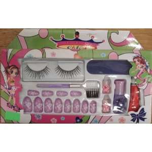  Nail and Eyelash Playset (Purple) 