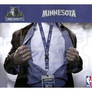   NBA Lanyard with Ticket Holder   Minnesota Blue