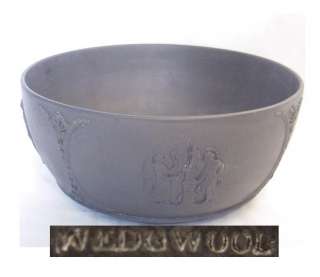 1800s Wedgwood Basalt Bowl 3 Graces and Corilanus  