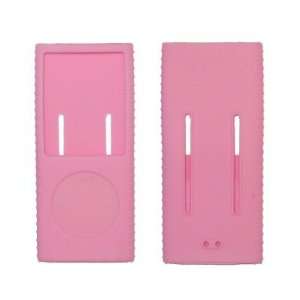  Pink Silicone Gel Skin Cover Case for Apple iPod Nano Cromatic 8GB 