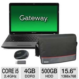  Gateway 15.6 Core i5 500GB HDD Notebook Bundle