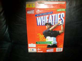 Tiger Woods Limited Edition Inaugural Collectible Wheaties Cereal Box 