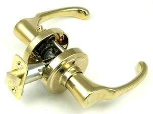   Polished Brass PRIVACY / BATH DOOR LEVER w/ hardware LIF26203PB  