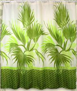 Palm Tree Hawaiian Quilt Print Bathroom Fabric Shower Curtain  
