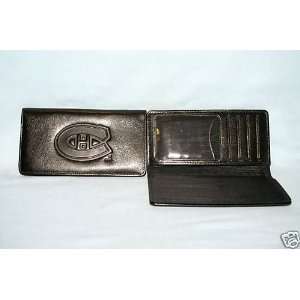  MONTREAL CANADIENS Leather Checkbook NEW black 