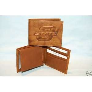  OKLAHOMA STATE COWBOYS Leather BiFold Wallet NEW br4 