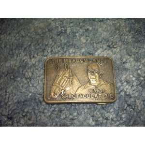    The Meadowlands Spectacular Bid Belt Buckle 