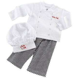  Aspen Big Dreamzzz Baby Chef Layette Set with Gift Box, White, 0 6 