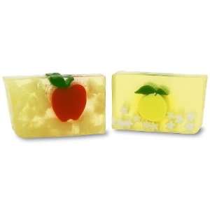   Handmade Vegetable Glycerin Soap Duo   Big Apple and California Lemon