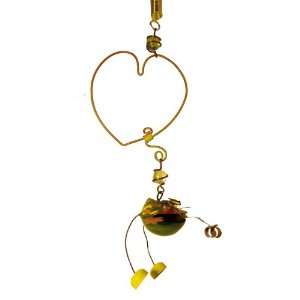   Ornamental Little Frog with Heart Hanging, Bouncy