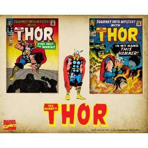  Marvel Comics Retro Thor Comic Book Covers , 8 x 10 
