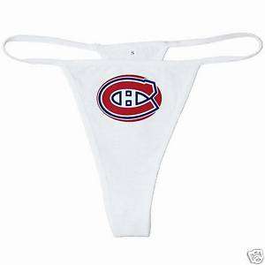 New Montreal Canadiens White or Pink Thong  