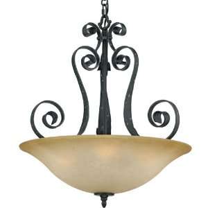 Quoizel MW2824GO Meadowlark 28 Inch Pendant With 3 Uplights with Wispy 