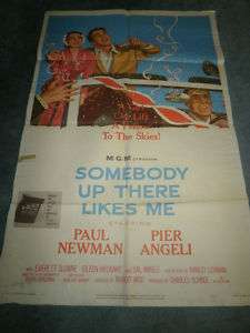 SOMEBODY UP THERE LIKES ME(1956)PAUL NEWMAN ORIG 1SHEET  