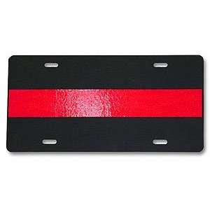  Thin Red Line License Plate 
