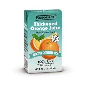  Nestle Resource Thickened Beverage Orange Nectar 8 oz Case 