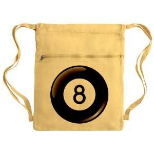   Messenger Bag Sack Pack Yellow 8 Ball Pool Billiards 