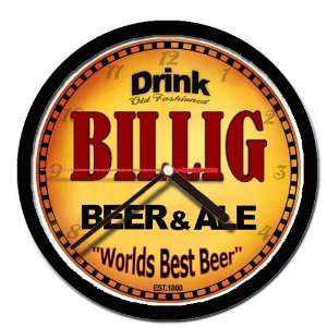  BILLIG beer and ale cerveza wall clock 