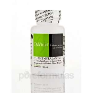 DaVinci Labs DL Phenylalanine 750 mg 60 Vegetarian 