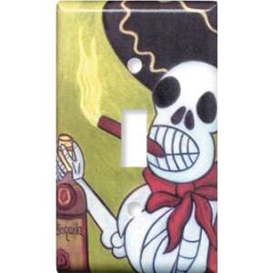  Switch Plate Cover Art Tequila and Cigar Day of Dead S 