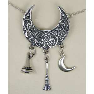  A Celtic Moon With the Tools Of The Trade in Sterling 
