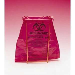 Bel Art(r) Benchtop Biohazard Disposal Bags with Holder, Box of 100 
