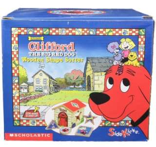 NEW Clifford the Big Red Dog Wooden Shape Sorter Toy  