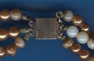 STRAND PEARL NECKLACE STERLING CLASP VINTAGE AS IS  