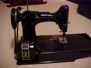   FEATHERWEIGHT 221 SEWING MACHINE #AG819661 CLEANED, OILED & RUNS WELL