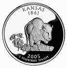 2005 P Kansas State Quarter **** Uncirculated from Roll