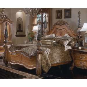  Eastern King Poster Bed by AICO   Amaretto (60015REK 