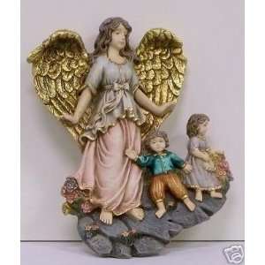   Two Children Playing on Stone with the Guardian Angel 