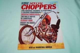 SPECIAL CHOPPERS vtg motorcycle magazine June 1973 850cc Hardtail 
