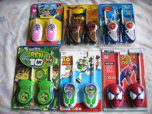 kids walkie talkie Toys Ben10,spiderman,superman,kitty  