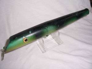 UNKNOWN WOOD 8 OFF FISHING LURE MUSKY MUSKIE 9 3/4  