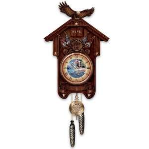   Navy Collectible Wood Cuckoo Clock by The Bradford Exchange Home