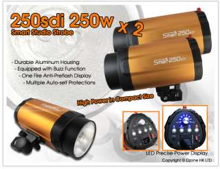   500W Smart Studio Strobe Flash Light Lamp Head 250sDi 250W x 2 #S463