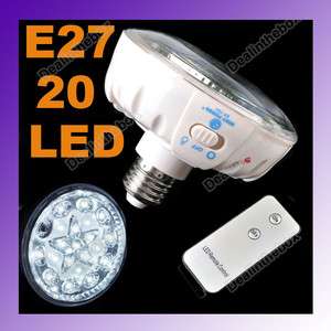   Emergency 20 LED Light Lamp Remote Control EP 701 E27 Bulb Bright