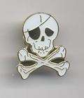 Jolly Roger Pirate Skull Cross Bones Hat Tac Lapel Pin items in Mr 