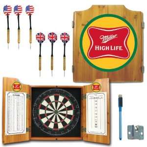  Miller High Life Dart Cabinet Includes Darts and Board 