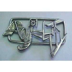 Sterling Silver Agility Word Pin