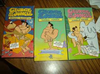 George of the Jungle 3 VHS tapes NICE  
