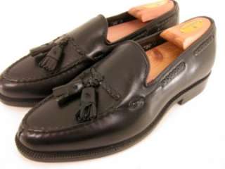 INDEPENDENCE Allen Edmonds ADAMS Black Split Toe Tassel Loafer 8.5 D 