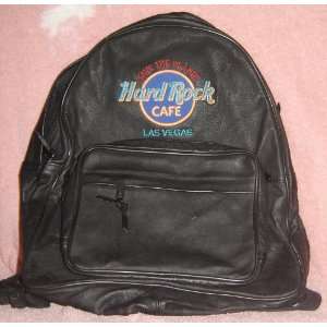  Hard Rock Cafe Leather Backpack Las Vegas Everything 