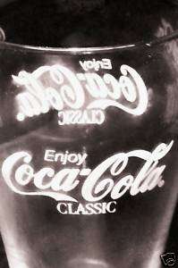 Enjoy COCA COLA Classic   Clear Glass Cup * Nice  