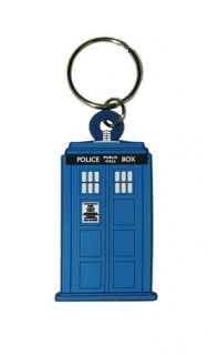 DOCTOR WHO   RUBBER KEYCHAIN / KEY RING (THE TARDIS)  