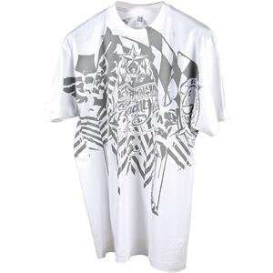  Fly Racing Chaos T Shirt   2010   X Large/White 