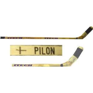   Richard Pilon Signed Game Used Hockey Stick   Autographed NHL Sticks