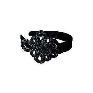  Black Knotted Fabric Headband 